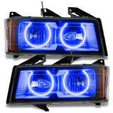 Oracle Lighting 04-12 Chevrolet Colorado Pre-Assembled LED Halo Headlights -Blue thumbnail 2