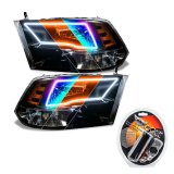 Oracle Lighting 09-18 RAM 1500 Sport Halo Headlights - Blk Housing w/RF Controller thumbnail 2