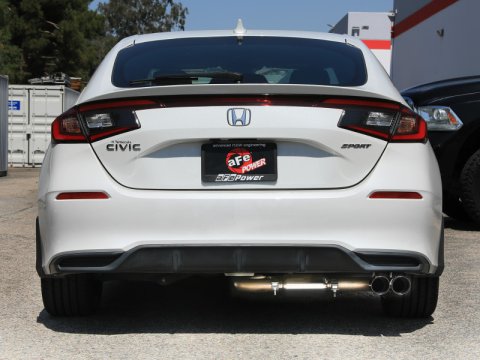 aFe POWER Takeda 2.5in 304 SS Cat-Back Exhaust w/ Polished Tips 22-25 Honda Civic L4-2.0L thumbnail 4