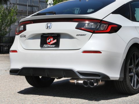 aFe POWER Takeda 2.5in 304 SS Cat-Back Exhaust w/ Polished Tips 22-25 Honda Civic L4-2.0L thumbnail 5