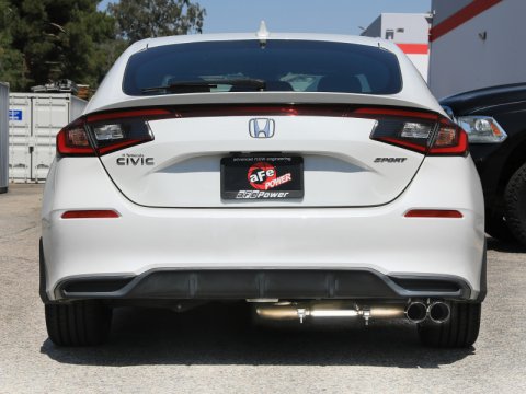 aFe POWER Takeda 2.5in 304 SS Cat-Back Exhaust w/ Black Tips 22-25 Honda Civic L4-2.0L thumbnail 4