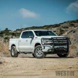 Westin Chevrolet Silverado 1500 19-21 (Excl. 2019 Silverado LD) HDX Winch Mount Grille Guard (1x wes46-23955, 1x wes57-93955A) thumbnail 6