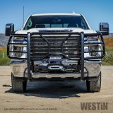 Westin Chevrolet Silverado 2500/3500 20-21 HDX Winch Mount Grille Guard (1x wes46-23995, 1x wes57-93995A) thumbnail 2
