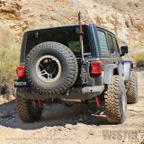 Westin Jeep Wrangler JL 18-21 WJ2 Rear Bumper w/ Tire Carrier (1x wes59-82035A, 1x wes59-82035B) thumbnail 1