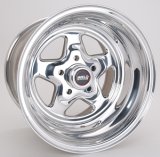 Weld Racing Prostar Polished Wheels 15x12 Wheel, Prostar, Aluminum, Polished, 15 in. x 12 in., 5 x 4.50 in. Bolt Circle, 6.50 in. Backspace, Each thumbnail 2