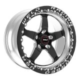 Weld Racing RT-S S71 Forged Aluminum Black Beadlock Wheels for Mickey Thompson Tires 15x11 5x115 6.5 Backspace SBL MT thumbnail 2