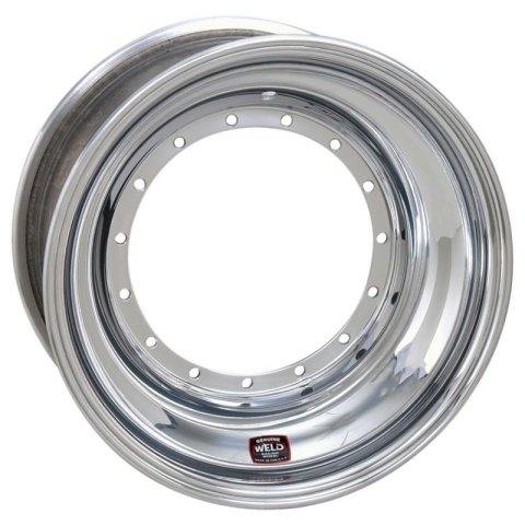 Weld Racing Sprint Direct Mount Rim Shells 860B-50954-6 Wheels, 15x9'' Blk (5x9.75'') 4'' BS - OBL - 6-Quarter-Turn Cvr