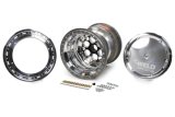 Weld Racing Magnum Sprint Spline Black Anodized Wheels 15x16 Wheels, 15x16'' Blk 42-Spline 6'' BS - OBL - 6-Quarter-Turn Cvr thumbnail 2
