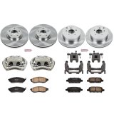 PowerStop Z17 Evolution Plus Stock Replacement Brake Kits with Calipers for 2011-2013 M56, M37, 2012-2013 M35H - KCOE6237 Disc Kits, Autospecialty Calipers, Front and Rear, Solid Surface Rotors, Cast Iron Calipers, Infiniti, Kit thumbnail 2