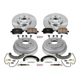 Power Stop Autospecialty Stock Replacement Disc and Drum Brake Kits KOE15223DK Kits, Replacement, Solid Surface Front Rotors, 9.100 in. Rear Diameter, Pads Shoes, Chevrolet, Kit thumbnail 4