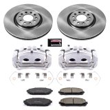 Power Stop Z17 Evolution Plus Stock Replacement Brake Kits with Calipers KCOE6540 Disc Kit, Replacement, Front, Solid Surface, Jeep, Kit thumbnail 2