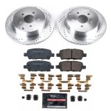 PowerStop Z26 Street Warrior Brake Upgrade Kits for 2009 FX35 - K9135-26 Rotor and Pad Combos, Upgrade, Cross-drilled/Slotted Rotors, Carbon Fiber Ceramic Pads, Front and Rear, Infiniti, Kit thumbnail 8