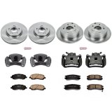 PowerStop Z17 Evolution Plus Stock Replacement Brake Kits with Calipers for 2006-2012 ECLIPSE, 2004-2007 GALANT - KCOE2711 Disc Kits, Autospecialty Calipers, Front and Rear, Solid Surface Rotors, 1-piston Calipers, Mitsubishi, Kit thumbnail 2