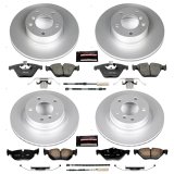 PowerStop Z23 Evolution Sport GEOMET Coated Brake Kits for 2011-2013 328I - CRK6072 Rotor and Pad Combos, Geomet Coated, Carbon Fiber Ceramic Pads, Solid Surface, Front and Rear, BMW, Kit thumbnail 4