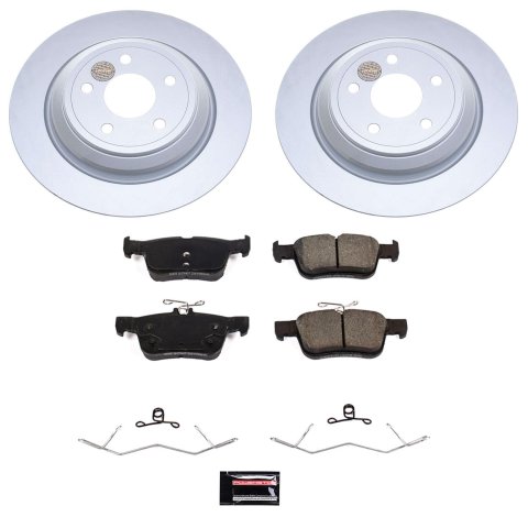 PowerStop Z17 Evolution Plus GEOMET Coated Brake Kits for 2020-2024 ESCAPE, CORSAIR, 2021-2024 BRONCO SPORT - CRK8644 Rotor and Pad Combos, Coated, Solid Surface Rotors, Ceramic Pads, Front and Rear, Ford, Lincoln, Kit thumbnail 7