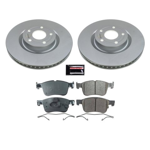 PowerStop Z17 Evolution Plus GEOMET Coated Brake Kits for 2020-2024 ESCAPE, CORSAIR, 2021-2024 BRONCO SPORT - CRK8644 Rotor and Pad Combos, Coated, Solid Surface Rotors, Ceramic Pads, Front and Rear, Ford, Lincoln, Kit thumbnail 8