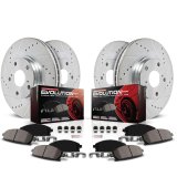 PowerStop Z23 Evolution Sport Brake Upgrade Kits for 2023-2024 SILVERADO 1500, 2021-2024 TAHOE - K8939 Rotor and Pad Combos, Upgrade, Cross-drilled/Slotted Rotors, Carbon Fiber Ceramic Pads, Front and Rear, Chevrolet, Kit thumbnail 6