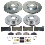 PowerStop Z23 Evolution Sport Brake Upgrade Kits for 2023-2024 SILVERADO 1500, 2021-2024 TAHOE - K8939 Rotor and Pad Combos, Upgrade, Cross-drilled/Slotted Rotors, Carbon Fiber Ceramic Pads, Front and Rear, Chevrolet, Kit thumbnail 7