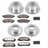 PowerStop Z36 Truck and Tow Brake Upgrade Kits for 2010 F-350 SUPER DUTY - K5573-36 Pads Rotors, Tow, Cross-Drilled/Slotted Surface, Iron, Zinc Plated, 13.660 in./13.390 in. Diameter, Carbon Fiber Ceramic Pads, Kit thumbnail 9