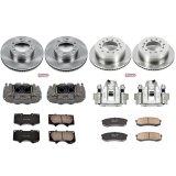 PowerStop Z17 Evolution Plus Stock Replacement Brake Kits with Calipers for 2010-2014 FJ CRUISER - KCOE5805 Disc Kits, Autospecialty Calipers, Front and Rear, Solid Surface Rotors, Cast Iron Calipers, Toyota, Kit thumbnail 2