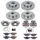 PowerStop Z17 Evolution Plus Stock Replacement Brake Kits with Calipers for 2011-2013 328I - KCOE6072 Disc Kits, Autospecialty Calipers, Front and Rear, Solid Surface Rotors, 1-piston Calipers, BMW, Kit thumbnail 2