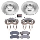PowerStop Z17 Evolution Plus Stock Replacement Brake Kits with Calipers for 1991-1996 MONTERO, 1997-2004 MONTERO SPORT - KCOE4981 Disc Kits, Autospecialty Calipers, Front, Solid Surface Rotors, 2-piston Calipers, Mitsubishi, Kit thumbnail 2
