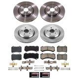 PowerStop Z17 Evolution Plus Stock Replacement Brake Kits for 2021-2024 DURANGO, 2021 GRAND CHEROKEE - KOE8903 Rotor and Pad Combos, Replacement, Solid Surface Rotors, Ceramic Pads, Front and Rear, Dodge, Jeep, Kit thumbnail 7