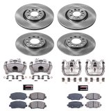 PowerStop Z17 Evolution Plus Stock Replacement Brake Kits with Calipers for 2015-2017 200, 2014-2020 CHEROKEE - KCOE6539 Disc Kit, Replacement, Front and Rear, Solid Surface, Chrysler, Jeep, Kit thumbnail 2