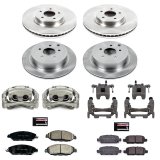 PowerStop Z17 Evolution Plus Stock Replacement Brake Kits with Calipers for 2019-2020 QX60 - KCOE8347 Disc Kits, Autospecialty Calipers, Front and Rear, Solid Surface Rotors, Calipers, Infiniti, Kit thumbnail 2