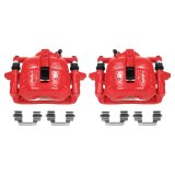 Power Stop Z23 Evolution Sport Brake Upgrade Kits with Calipers KC8915 Disc Kits, Calipers, Cross-drilled/Slotted Surface Rotors, Red Calipers, Front and Rear, Mini, Kit thumbnail 5