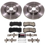 PowerStop Z17 Evolution Plus Stock Replacement Brake Kits for 2021-2024 DURANGO, 2021 GRAND CHEROKEE - KOE8838 Rotor and Pad Combos, Replacement, Solid Surface Rotors, Ceramic Pads, Front, Dodge, Jeep, Kit thumbnail 7
