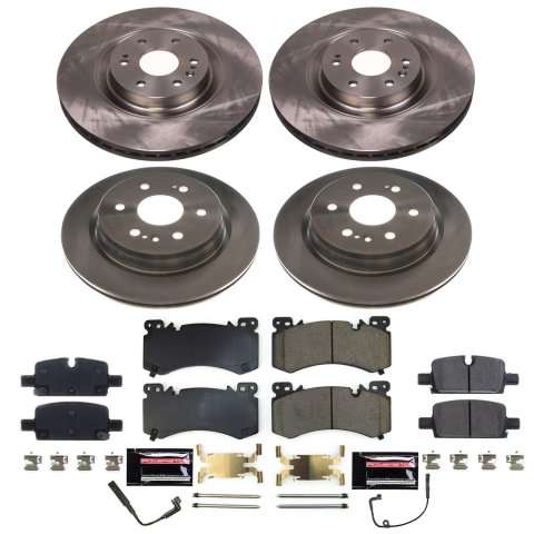 PowerStop Z17 Evolution Plus Stock Replacement Brake Kits for 2023-2024 SILVERADO 1500, 2021-2024 TAHOE - KOE8939 Rotor and Pad Combo, Replacement, Front and Rear, Solid Surface Rotors, Ceramic Pads, Z17, Chevrolet, Kit thumbnail 5