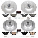 PowerStop Z23 Evolution Sport GEOMET Coated Brake Kits for 2013-2015 X1 - CRK7021 Rotor and Pad Combos, Geomet Coated, Carbon Fiber Ceramic Pads, Solid Surface, Front and Rear, BMW, Kit thumbnail 4