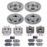 PowerStop Z17 Evolution Plus Stock Replacement Brake Kits with Calipers for 2007-2009 EDGE, 2007-2008 MKX - KCOE2830 Disc Kits, Autospecialty Calipers, Front and Rear, Solid Surface Rotors, Calipers, Ford, Lincoln, Kit thumbnail 2