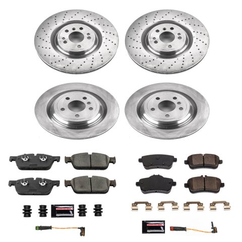 PowerStop Z17 Evolution Plus Stock Replacement Brake Kits for 2017-2019 GLE43 AMG, 2016-2018 GLE550E, 2012-2014 ML550 - KOE8191 Rotor and Pad Combos, Autospecialty Replacement, Front/Rear, Solid Surface Rotors, Ceramic Pads, Mercedes-Benz, Kit thumbnail 9