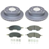 PowerStop Z17 Evolution Plus GEOMET Coated Brake Kits for 2021-2024 BRONCO - CRK8763 Rotor and Pad Combos, Coated, Solid Surface Rotors, Ceramic Pads, Rear, Ford, Kit thumbnail 5