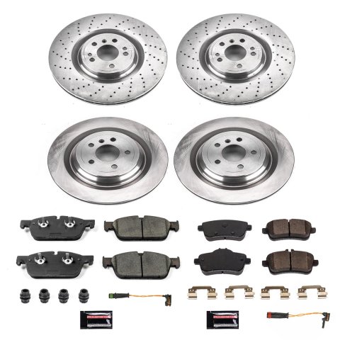 PowerStop Z17 Evolution Plus Stock Replacement Brake Kits for 2017-2018 GLS550 - KOE7443 Rotor and Pad Combos, Autospecialty Replacement, Front/Rear, Solid Surface Rotors, Ceramic Pads, Mercedes-Benz, Kit thumbnail 8