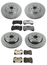 PowerStop Z26 Street Warrior Brake Upgrade Kits for 2021-2024 DURANGO, 2021 GRAND CHEROKEE - K8903-26 Rotor and Pad Combos, Upgrade, Cross-drilled/Slotted Rotors, Carbon Fiber Ceramic Pads, Front and Rear, Dodge, Jeep, Kit thumbnail 6
