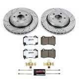 PowerStop Z26 Street Warrior Brake Upgrade Kits for 2021-2024 DURANGO, 2021 GRAND CHEROKEE - K8903-26 Rotor and Pad Combos, Upgrade, Cross-drilled/Slotted Rotors, Carbon Fiber Ceramic Pads, Front and Rear, Dodge, Jeep, Kit thumbnail 8