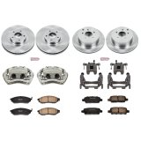PowerStop Z17 Evolution Plus Stock Replacement Brake Kits with Calipers for 2011-2014 MURANO - KCOE4476 Rotors, Pads, Natural Calipers, Replacement, Front/Rear, Nissan, Kit thumbnail 2