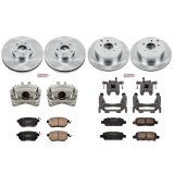 PowerStop Z17 Evolution Plus Stock Replacement Brake Kits with Calipers for 2009-2011 MURANO - KCOE2767B Disc Kits, Autospecialty Calipers, Front and Rear, Solid Surface Rotors, 1-piston Calipers, Nissan, Kit thumbnail 2
