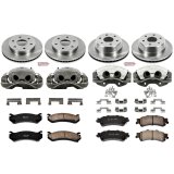 PowerStop Z17 Evolution Plus Stock Replacement Brake Kits with Calipers KCOE2015 Disc Kits, Autospecialty Kits, Front and Rear, Solid Surface Rotors, 2-piston Calipers, Cadillac, Chevrolet, GMC, Kit thumbnail 2