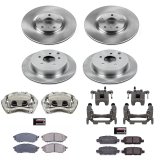 PowerStop Z17 Evolution Plus Stock Replacement Brake Kits with Calipers for 2014-2019 Q70, 2015-2019 Q70L - KCOE8061 Disc Kits, Autospecialty Calipers, Front and Rear, Solid Surface Rotors, Cast Iron Calipers, Infiniti, Kit thumbnail 2