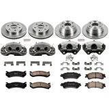 PowerStop Z17 Evolution Plus Stock Replacement Brake Kits with Calipers KCOE2010A Disc Kits, Replacement, Front and Rear, Solid Surface Rotors, Natural Cast Iron Calipers, Chevy, GMC, Kit thumbnail 2