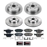 Power Stop Z17 Evolution Plus Stock Replacement Brake Kits KOE9166 Rotor and Pad Combos, Replacement, Solid Surface Rotors, Ceramic Pads, Front and Rear, Subaru, Kit thumbnail 6