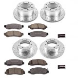PowerStop Z36 Truck and Tow Brake Upgrade Kits for 2010-2011 F-250 SUPER DUTY, F-350 DUTY - K5575-36 Rotors/Z36 Pads, Iron, Drilled/Slotted, Carbon Ceramic Pads, Front/Rear, Ford, Kit thumbnail 9