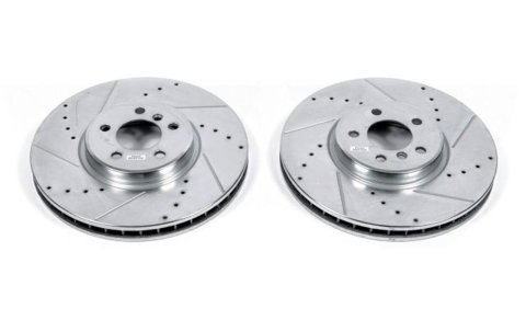 PowerStop Z23 Evolution Sport Brake Upgrade Kits for 2010 X6 - K8884 Rotor and Pad Combos, Upgrade, Front and Rear, Cross-drilled and Slotted Rotors, Carbon Fiber Ceramic Pads, BMW, Kit thumbnail 2