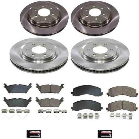 PowerStop Z17 Evolution Plus Stock Replacement Brake Kits KOE9267 AUTOSPECIALTY BRAKE KIT, Ford F-150 Lightning 2022-2023, Front and Rear