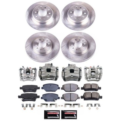 PowerStop Z17 Evolution Plus Stock Replacement Brake Kits with Calipers for 2018-2020 REGAL TOURX - KCOE7557 AUTOSPECIALTY KIT W/CALS, Buick Regal TourX 2018-2020, Front and Rear thumbnail 2