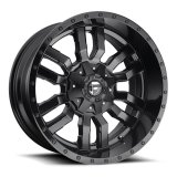 Fuel Off-Road Sledge D596 Series Matte Black Wheels with Gloss Lip 20x12 Wheel, Sledge, 20 x 12, Aluminum, Black, Lip, 6 x 135mm Bolt Pattern, -45mm Offset, 4.730 in. Backspace, Each thumbnail 1